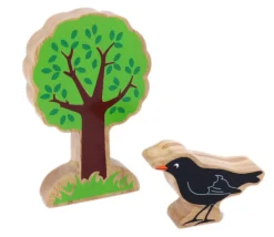Tout Pour le Jeu Merle noir oiseau en bois 54 x 77 x 25 mm