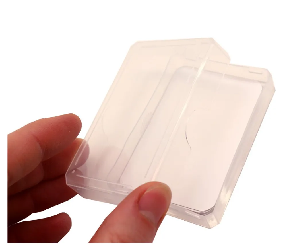Tout Pour le Jeu Mini Boite plastique 7.5 x 5.1 x 1.6 cm transparente vide pour mini cartes à jouer