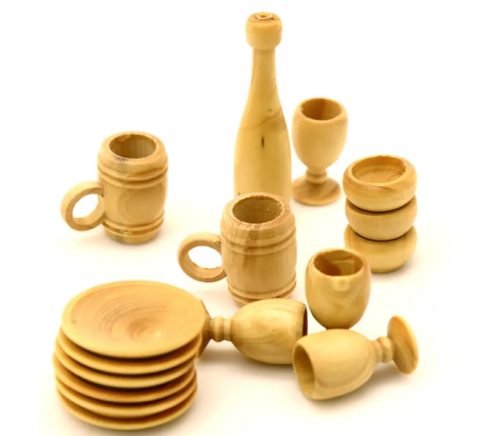 Tout Pour le Jeu Mini bouteille en bois - pion 12 x 45 mm