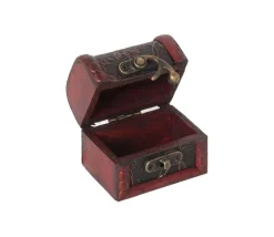 Tout Pour le Jeu Mini coffre bois décoré 7 x 5.5 x 6 cm pour trésor