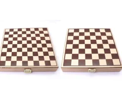Tout Pour le Jeu Mini coffret Dames et échecs jeu recto-verso 21 x 21 cm français