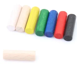 Tout Pour le Jeu Mini cylindre 20 x 6 mm bois tige à l'unité
