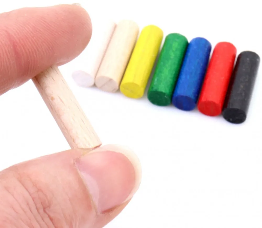 Tout Pour le Jeu Mini cylindre 20 x 6 mm bois tige à l'unité