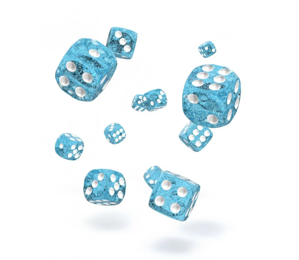 Tout Pour le Jeu Mini dé 6 faces 12 mm Speckled Oakie Doakie bleu clair