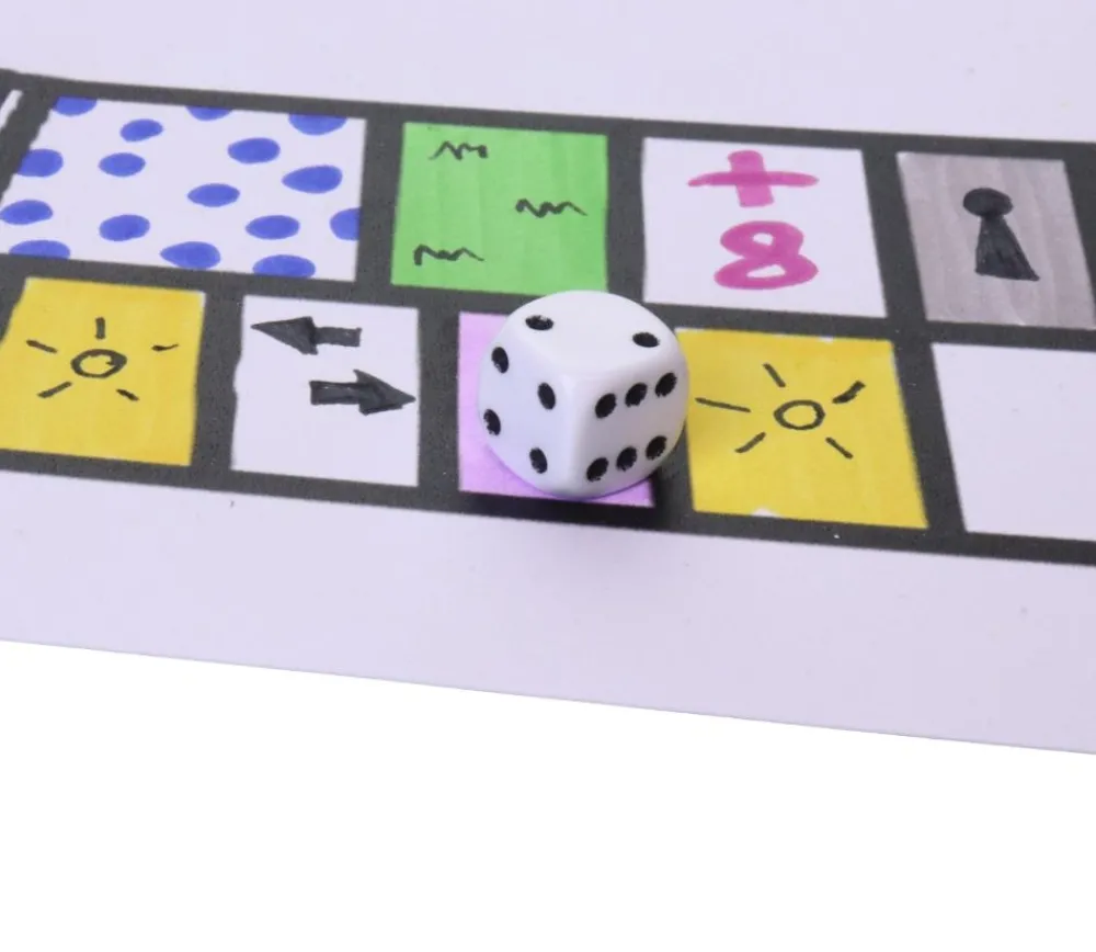 Tout Pour le Jeu Mini Dé à jouer blanc 1 cm points de 1 à 6