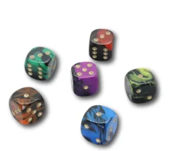 Tout Pour le Jeu Mini Dé à jouer marbré 12 mm à l'unité