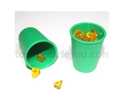 Tout Pour le Jeu Mini Gobelet plastique couleur pour lancer de dés à l'unité