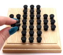 Tout Pour le Jeu Mini jeu solitaire en bois 12 cm - fabrication française