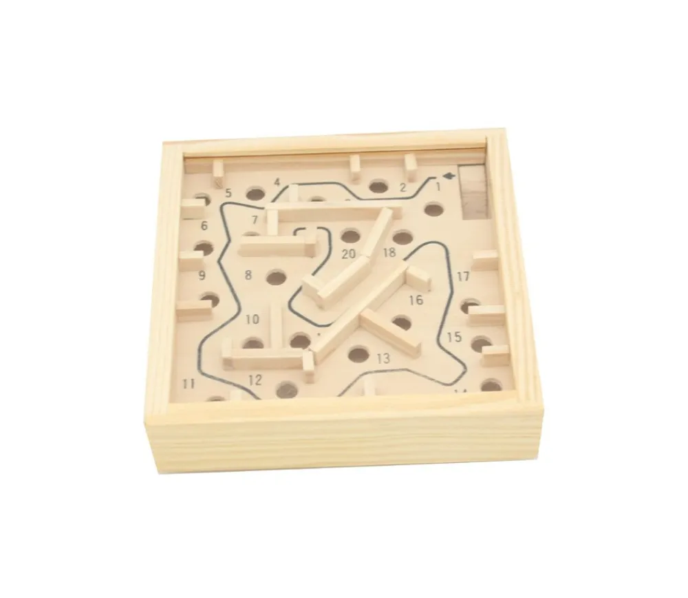 Tout Pour le Jeu mini labyrinthe en bois 11.5 x 11.5 cm