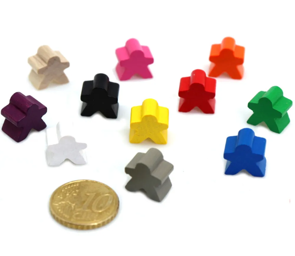 Tout Pour le Jeu Mini meeple 12 x 12 X 8 mm personnage à l'unité