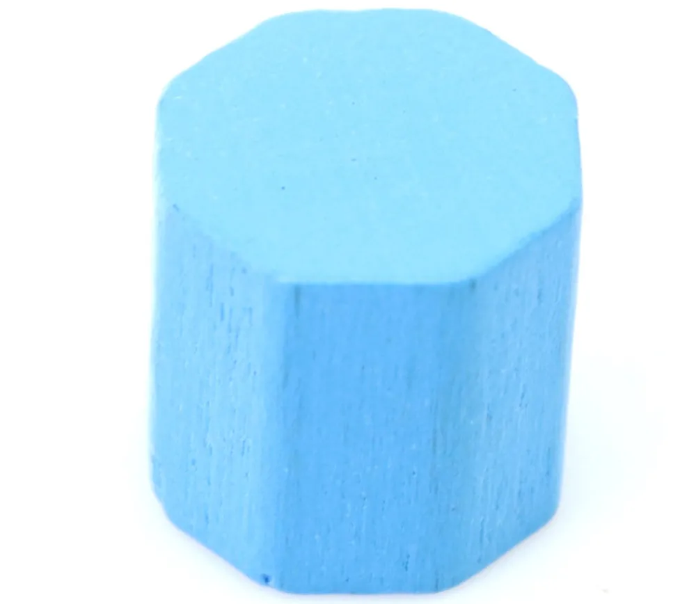 Tout Pour le Jeu Mini octogone 10x10 mm en bois coloré pour jeu à l'unité