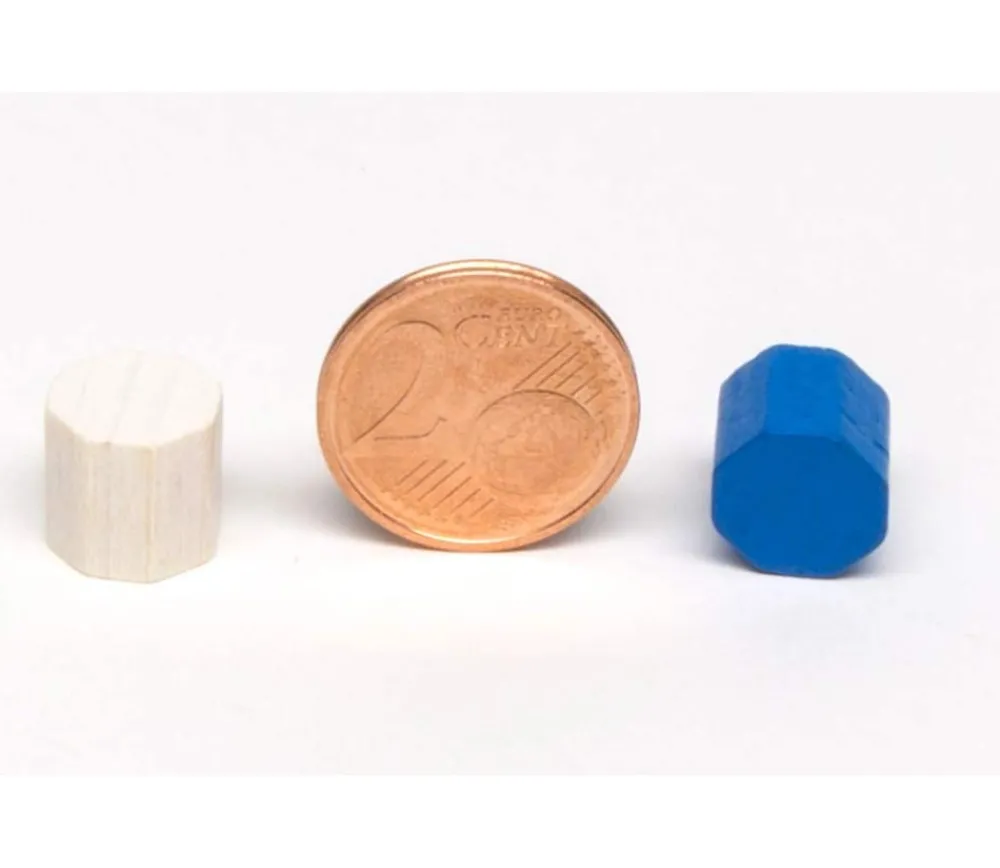 Tout Pour le Jeu Mini octogone 10x10 mm en bois coloré pour jeu à l'unité