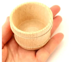 Tout Pour le Jeu Mini panier en bois de 59 x 45 mm - baquet rond