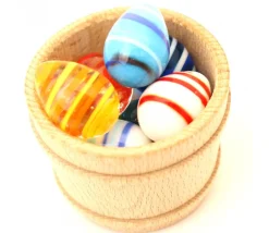 Tout Pour le Jeu Mini panier en bois de 59 x 45 mm - baquet rond