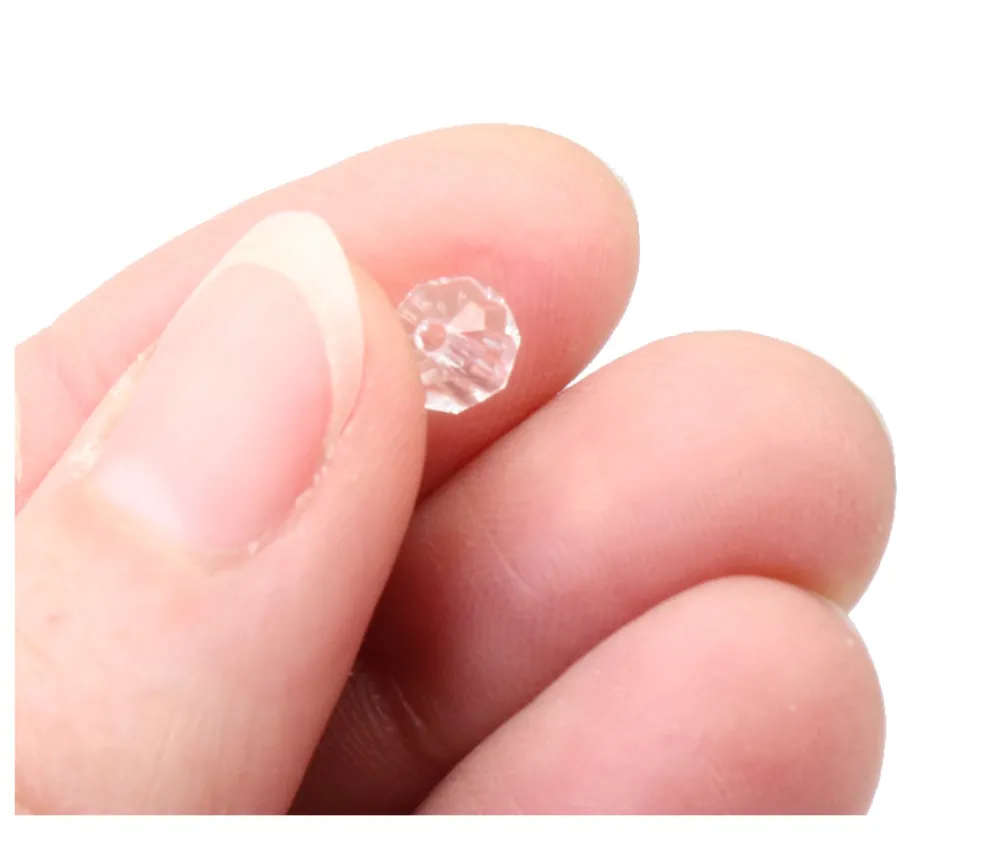 Tout Pour le Jeu Mini perle diamant à facettes en plastique - 6 mm imitation gem
