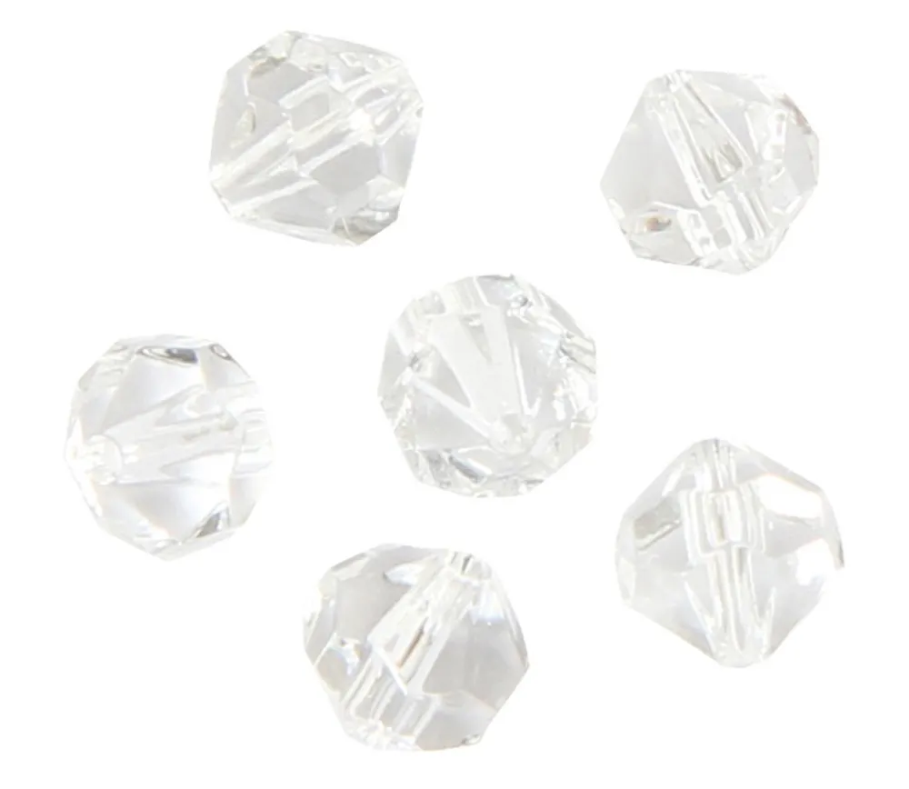 Tout Pour le Jeu Mini perle diamant à facettes en plastique - 6 mm imitation gem