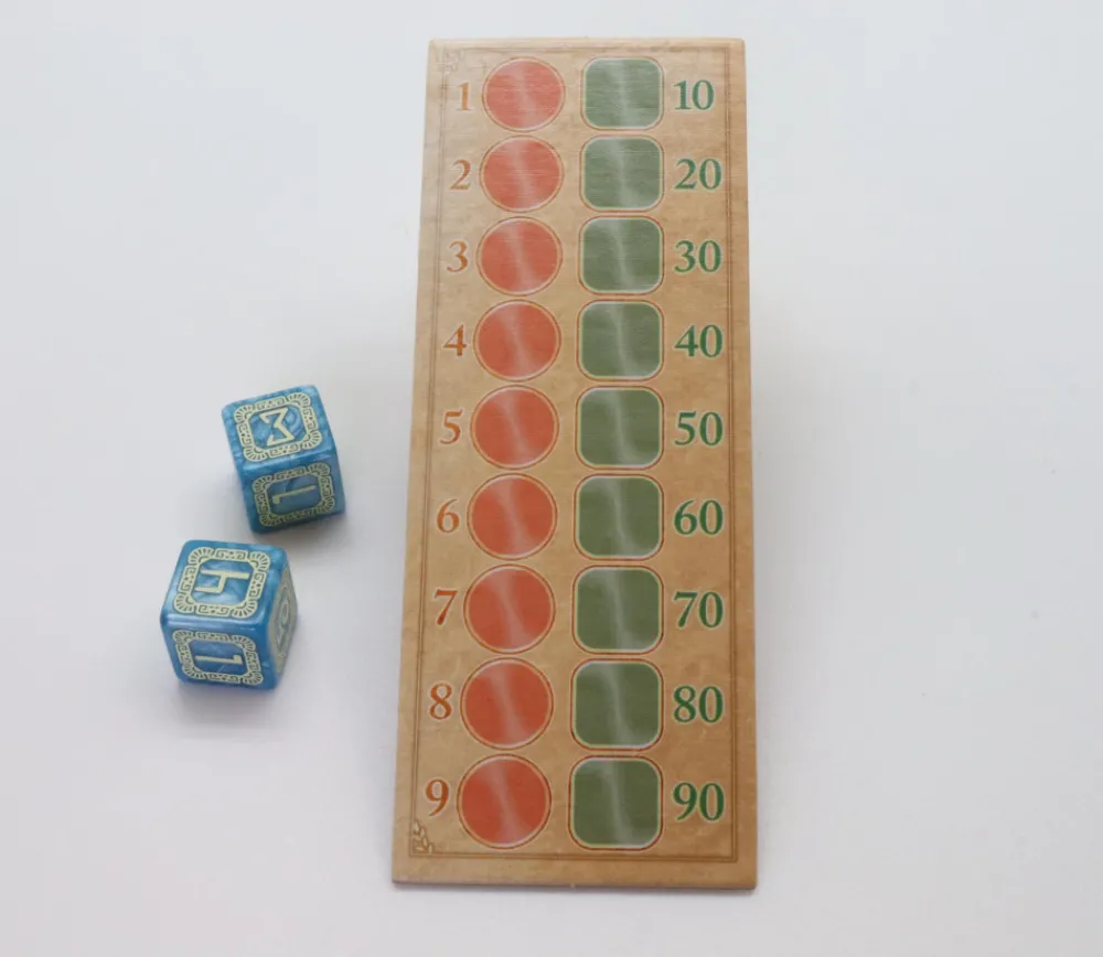 Tout Pour le Jeu Mini plateau de jeu suivi des scores 13 x 5 cm