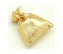 Tout Pour le Jeu Mini sac tissu doré 6 x 8 cm