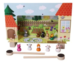 Enfant Tout Pour le Jeu Mini théâtre en bois animaux de la ferme