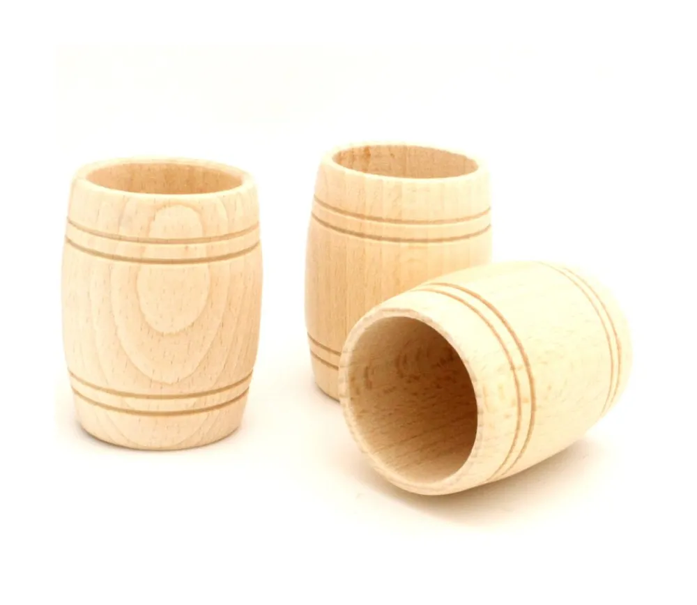 Tout Pour le Jeu Mini Tonneau en bois de 6.8 cm de haut