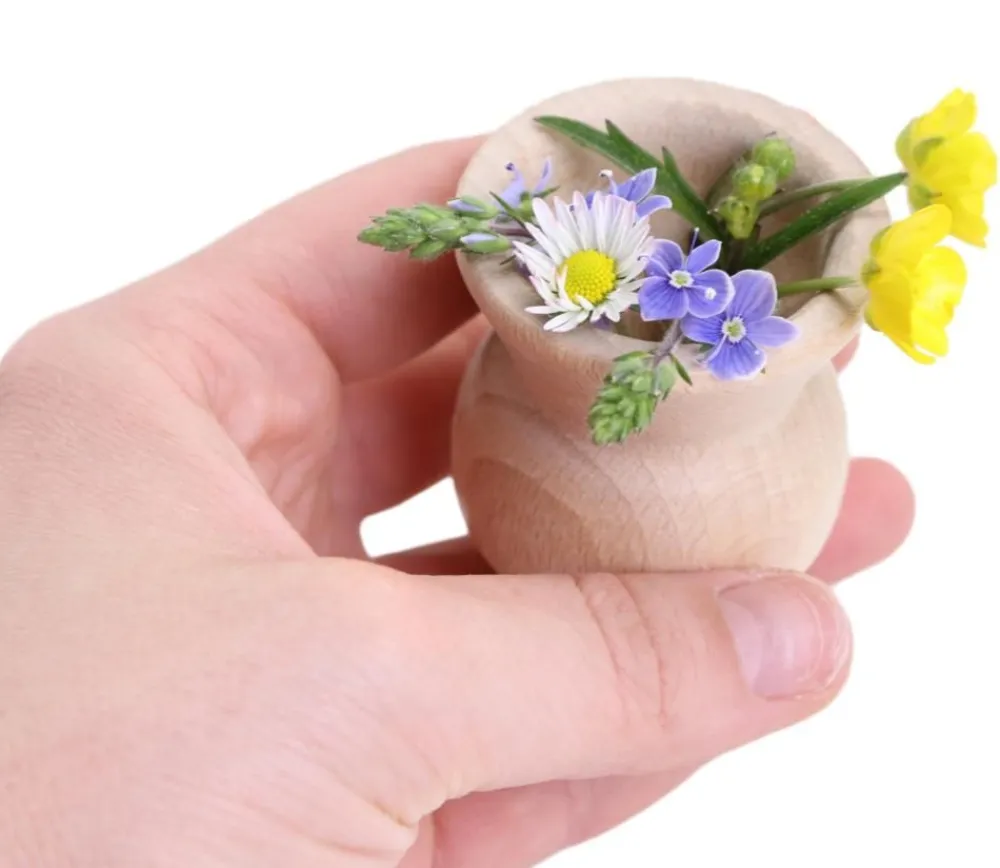 Tout Pour le Jeu Mini vase en bois de 4.5 x 5 cm