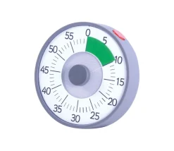 Tout Pour le Jeu Minuteur décompteur à piles - lumineux et/ou sonore - 16 cm