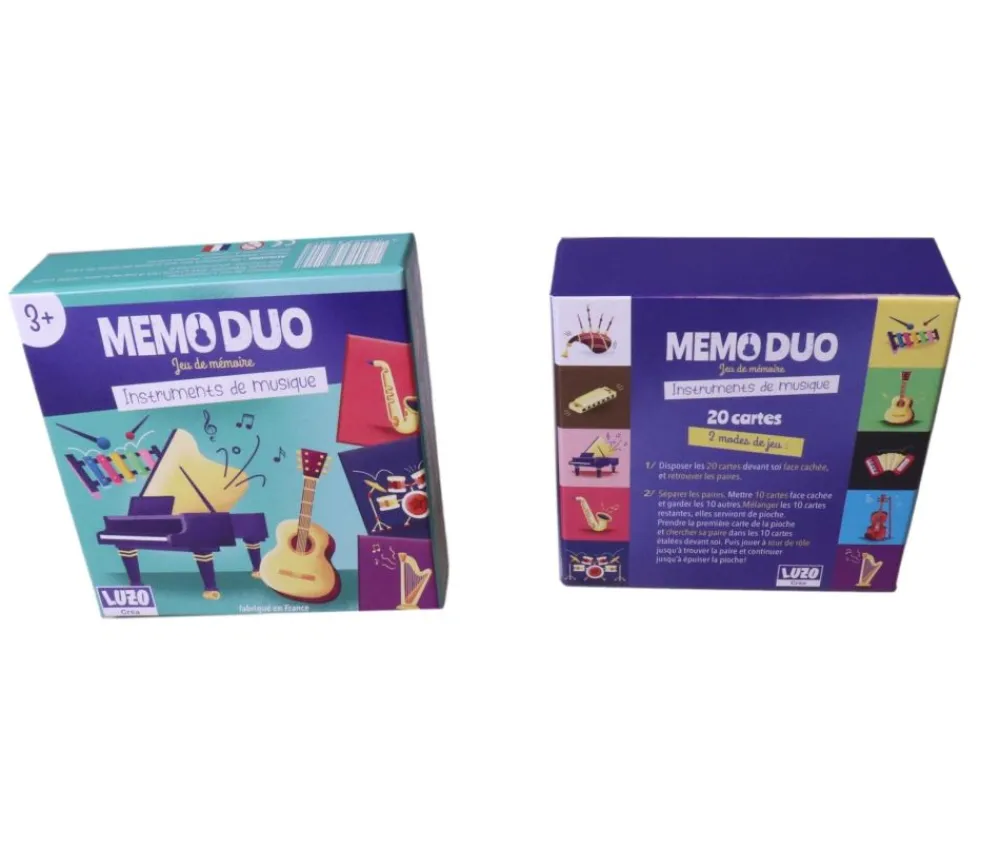 Tout Pour le Jeu Mémo Duo - Instruments de musique