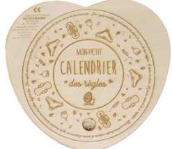 Tout Pour le Jeu Mon petit calendrier des règles en bois - Mon cycle menstruel