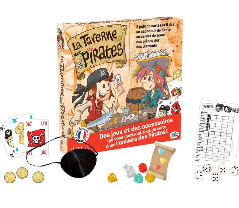 Tout Pour le Jeu Multi-Jeux Taverne des Pirates : yams, cartes, blackjack, dés