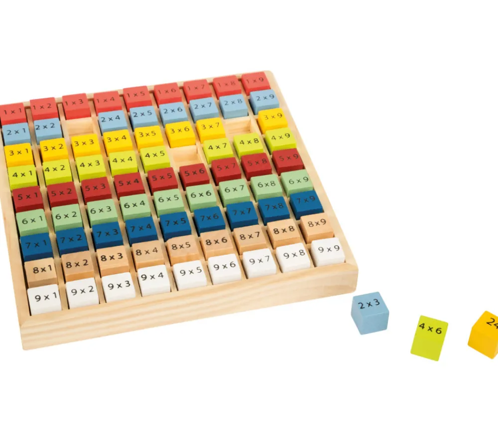Tout Pour le Jeu Multiplication - table de calcul bois multicolore