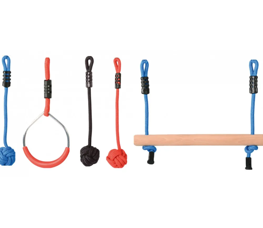 Tout Pour le Jeu Ninja line - parcours avec slackline + 7 éléments