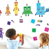 Tout Pour le Jeu Numberblocks repositionnables pour surfaces lisses : chiffres, personnages