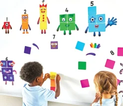 Tout Pour le Jeu Numberblocks repositionnables pour surfaces lisses : chiffres, personnages