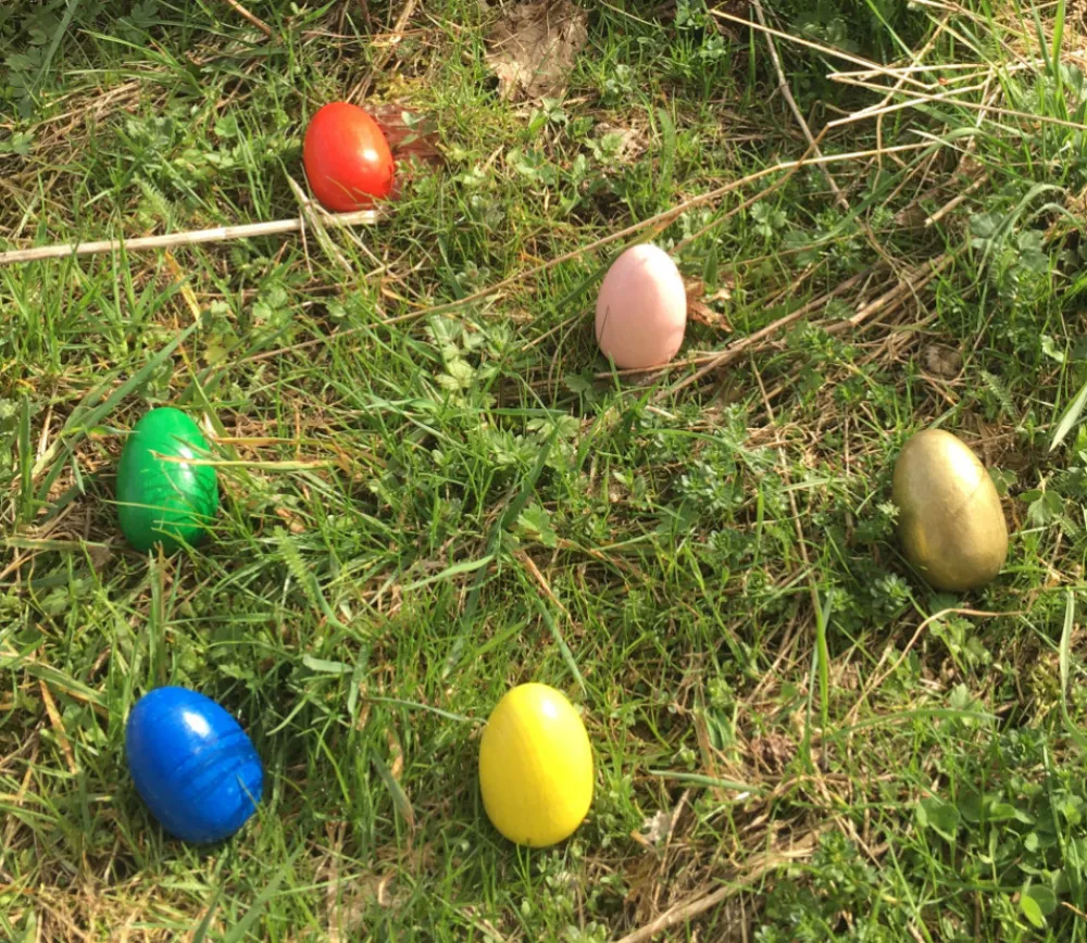 Tout Pour le Jeu Oeuf en bois coloré de 6 cm à l'unité
