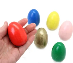 Tout Pour le Jeu Oeuf en bois coloré de 6 cm à l'unité