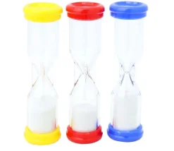 Tout Pour le Jeu Pack 3 sabliers pour jeux : 1, 2 et 3 minutes - 9.8 cm MM