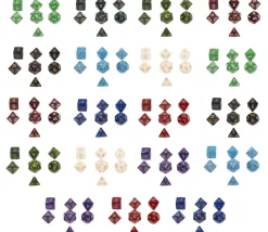 Tout Pour le Jeu Pack 10 sets de 7 dés multi-faces Donjons et Dragons