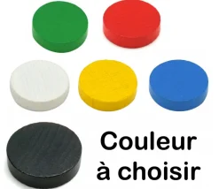 Tout Pour le Jeu Palet 4 cm couleur bois 40 x 10 mm pour jeu à l'unité