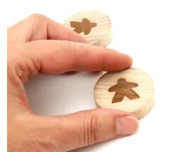 Tout Pour le Jeu Palet en bois meeple 4 cm diamètre