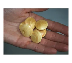 Tout Pour le Jeu Palet galet 2.3 cm buis naturel pour jeu de go unité