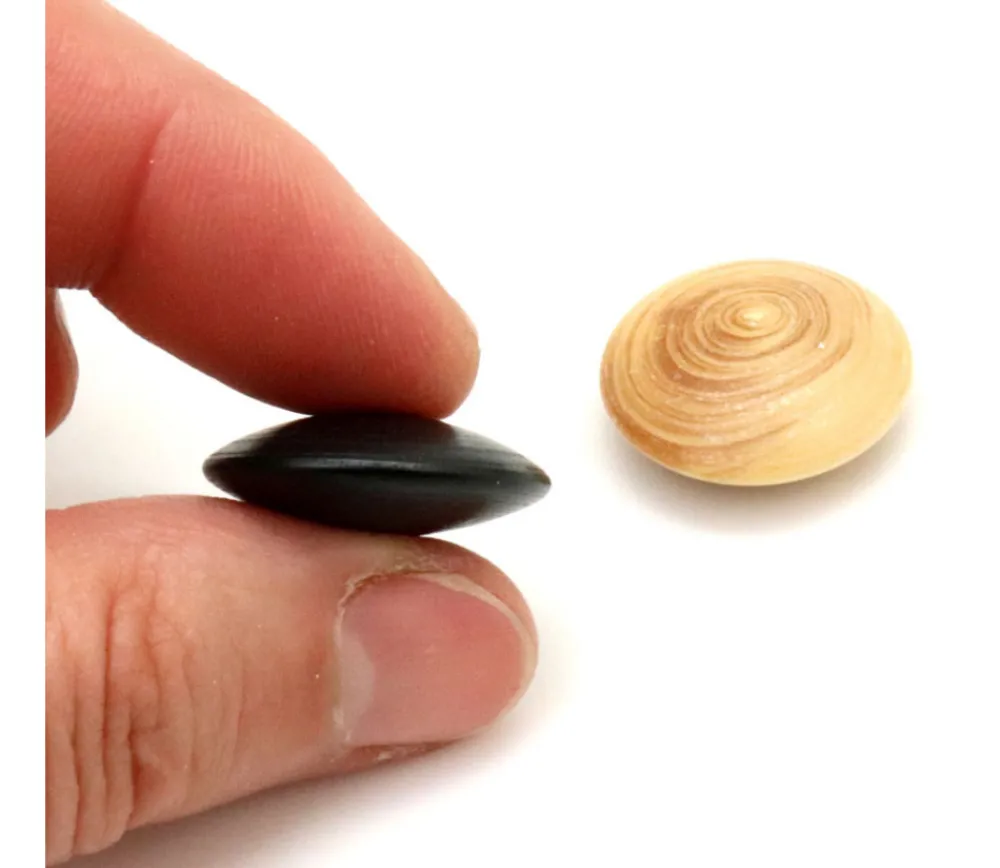 Tout Pour le Jeu Palet galet 2.3 cm buis noir pour jeu de go unité