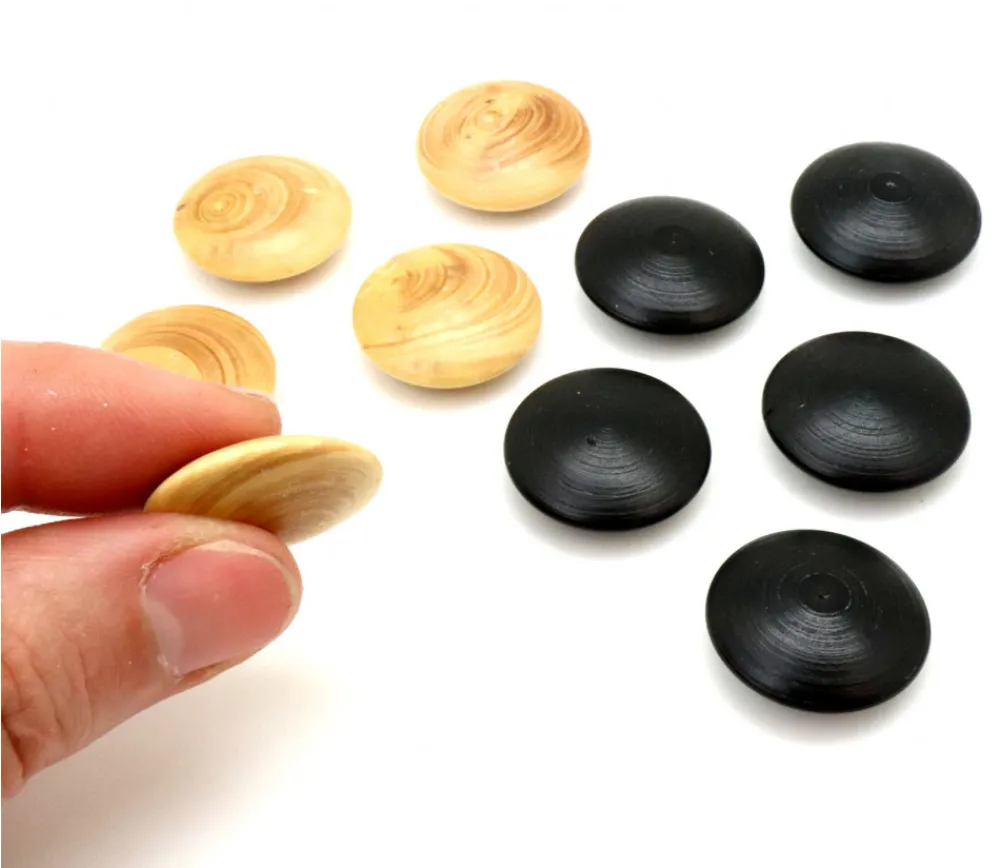 Tout Pour le Jeu Palet galet 2.3 cm buis noir pour jeu de go unité