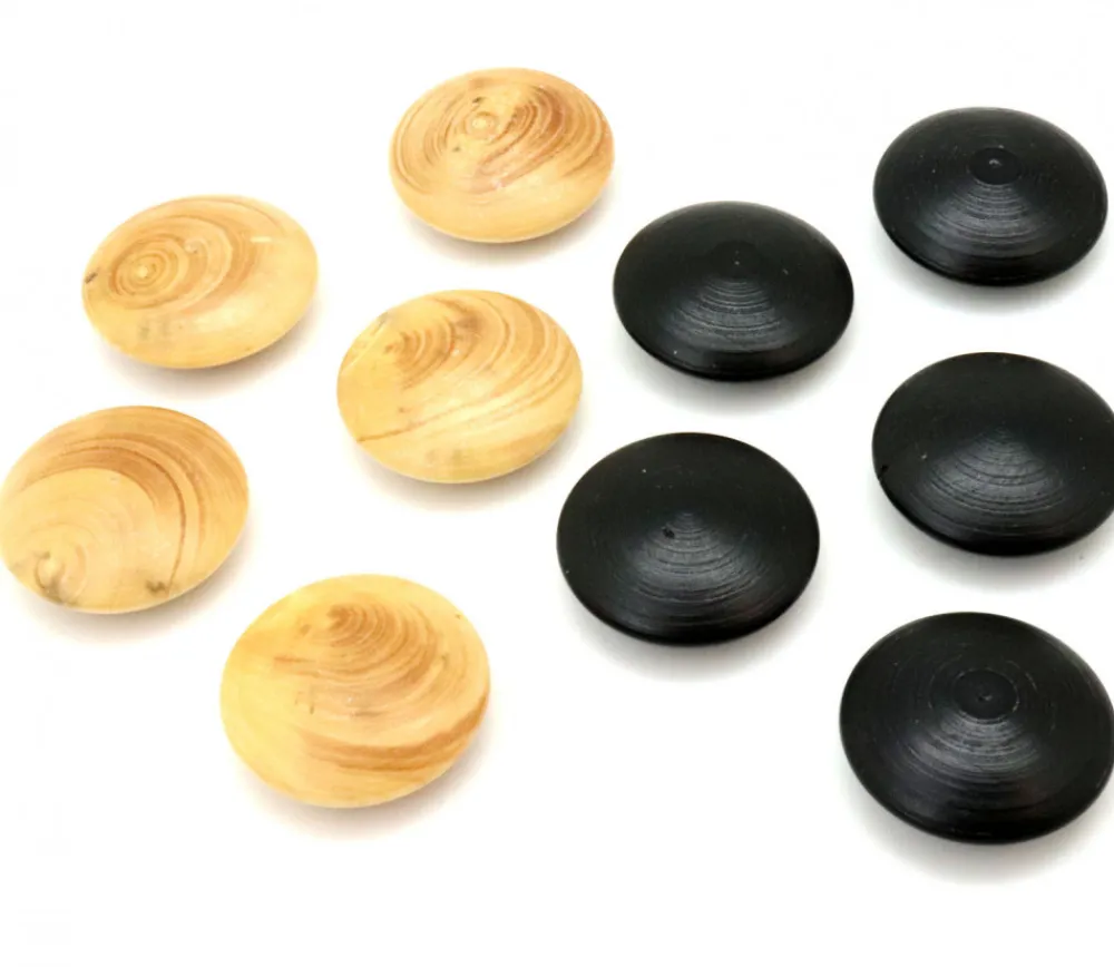 Tout Pour le Jeu Palet galet 2.3 cm buis noir pour jeu de go unité