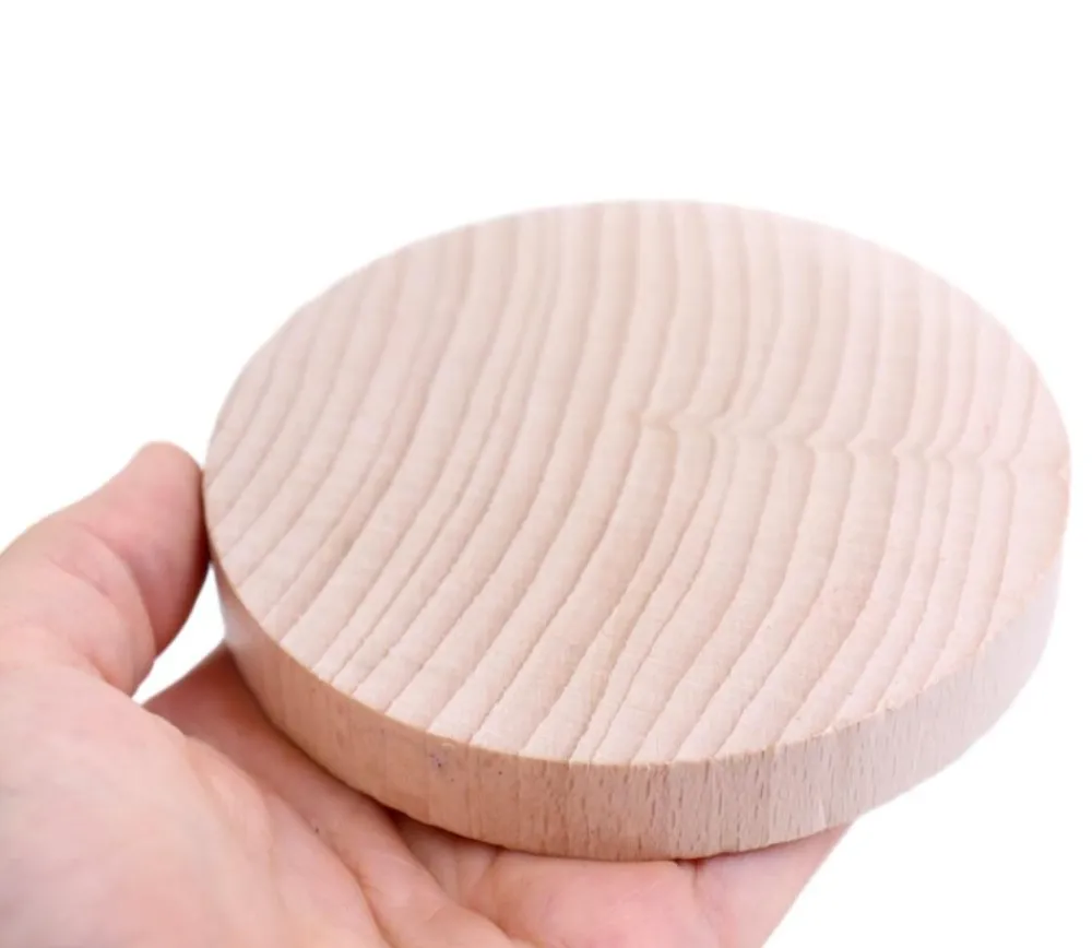 Tout Pour le Jeu Palet géant 10 cm en bois naturel 97 x 15 mm