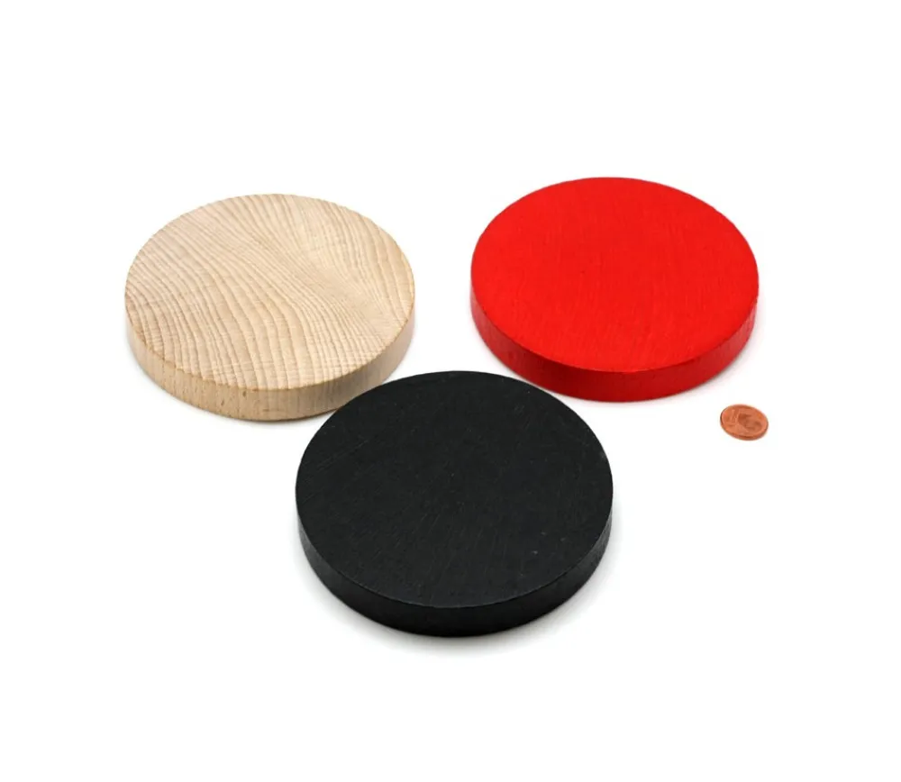 Tout Pour le Jeu Palet géant de 10 cm en bois coloré 97 x 15 mm