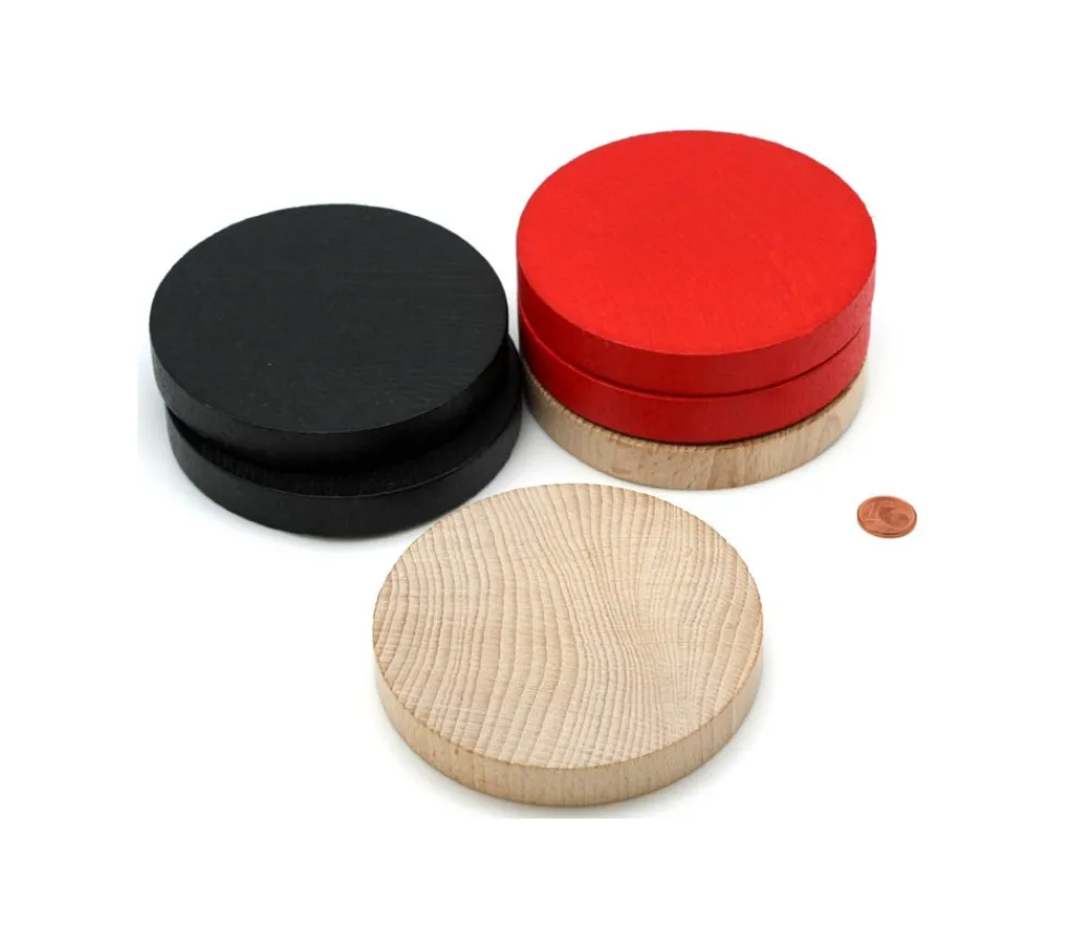 Tout Pour le Jeu Palet géant de 10 cm en bois coloré 97 x 15 mm