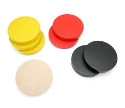 Tout Pour le Jeu Palet géant de 10 cm en bois coloré 97 x 15 mm