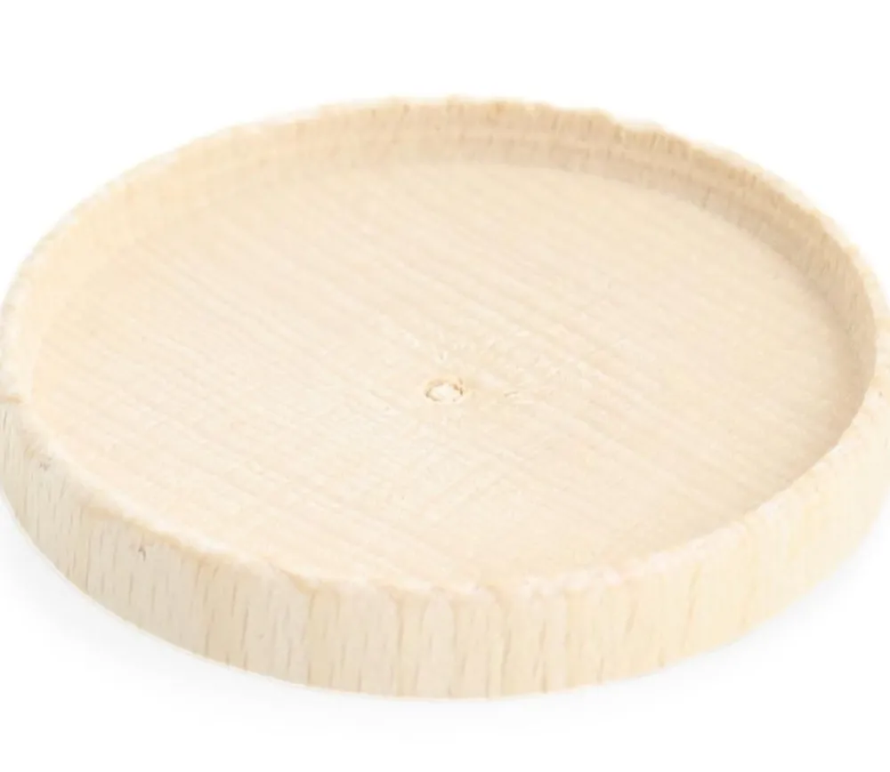 Tout Pour le Jeu Palet Rond en bois 6.5 cm avec rebords