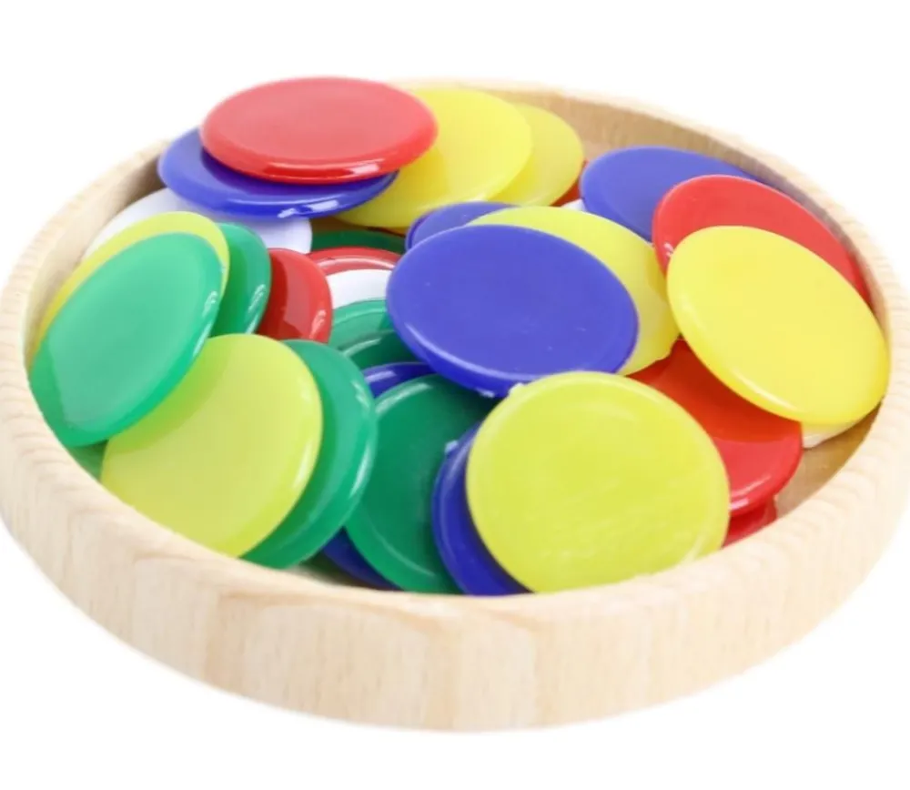 Tout Pour le Jeu Palet Rond en bois 6.5 cm avec rebords