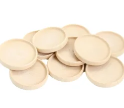 Tout Pour le Jeu Palet Rond en bois 6.5 cm avec rebords
